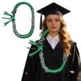 thumbnail image 2 of 2026 Graduation Ribbon Lei Necklace Class Of 2026 Grad Ribbon Money Lei Double Braided Graduation Lei Necklace Party Supplies 47.2in Multi Color, 2 of 6