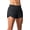 Black, variant on 3" Lightweight Running WOD Volleyball Shorts with Mesh Liner and Zip Pocket - Women's Workout Shorts