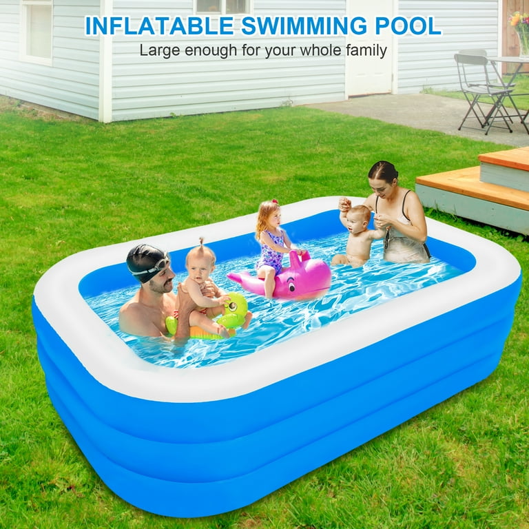 HA EMORE Inflatable Swimming Pool Family Lounge Pool for Kids