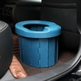 thumbnail image 3 of GUOOL Seau de Toilette Pliant Multifonction Sièges d'Urinoir pour Intérieur Bleu, 3 of 8