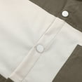 thumbnail image 6 of Yusimy Men's Solid Color Shirt Turn-Down Collar Snap Button Pocket Long Sleeve Modern Stylish, 6 of 8