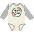 thumbnail image 3 of Inktastic Big Sister with Flower Circle Girls Long Sleeve Baby Bodysuit, 3 of 5