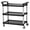 Black, variant on Kicctian 3-Tier Utility Cart – 360° Lockable Swivel Wheels, 360 lbs Capacity, Extra Large Service Push Cart – Black