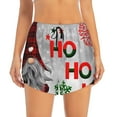 thumbnail image 2 of Goofa Cute Santa Printed Women 2 in 1 Running Shorts,Quick Dry Athletic Workout Shorts,High Waisted Athletic Shorts with Liner Pockets-, 2 of 9