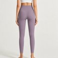 thumbnail image 5 of Ovbmpzd Gray Womens Yoga Pants Tummy Control Petite Slim-Leg Leggings High Waist Casual Long Leggings,S, 5 of 6