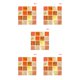 thumbnail image 3 of Yuarrent Etiqueta engomada de la pared de los azulejos de mosaico de la simulación 30Pcs para la cocina Type2 NO2, 3 of 6