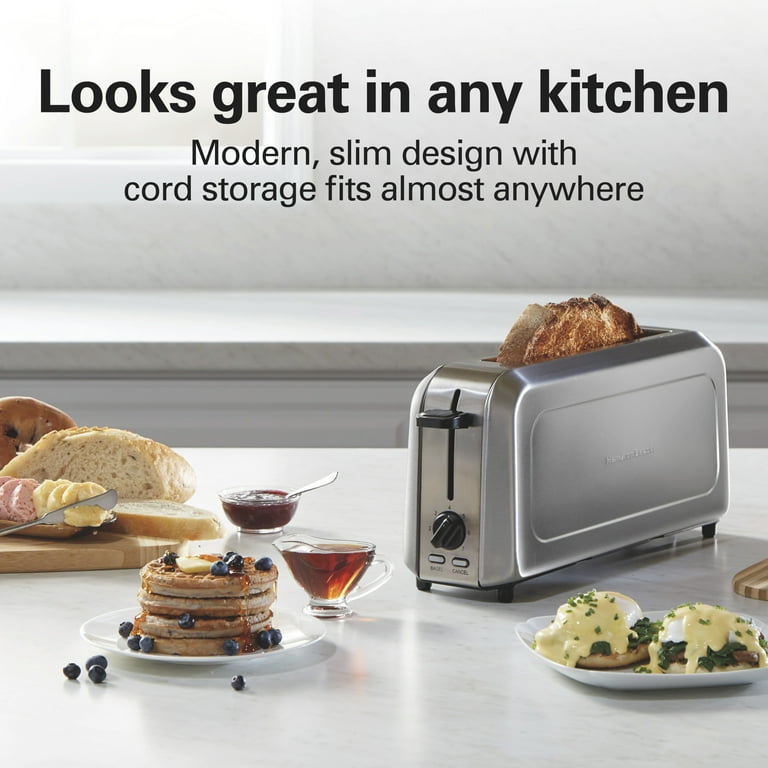 Hamilton Beach 2-Slice Bread and Bagel Toaster with Long Slots and