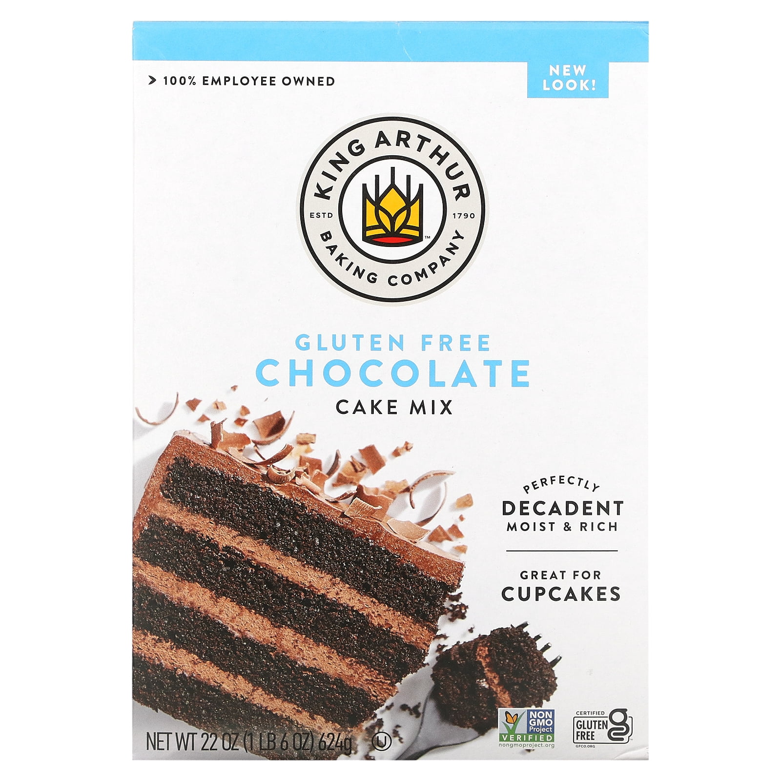 King Arthur Flour, Chocolate Cake Mix, Gluten Free, 22 oz (624 g)