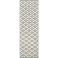 thumbnail image 2 of SAFAVIEH Cambridge Karen Geometric Wool Runner Rug, Silver/Ivory, 2'6" x 12', 2 of 5