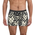 thumbnail image 1 of Fotbe Abstract Cat Faces Pattern Calzoncillos Tipo Boxer con Bolsa de Soporte Total para Hombre, X-Temp Fresco, Transpirable y de Secado Rápido-Small, 1 of 5