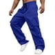 thumbnail image 5 of Pantalones cargo de verano para hombre: pantalones de trabajo holgados, ligeros, con cintura elástica y múltiples bolsillos, corte regular para actividades al aire libre, trabajo y ocio, poliéster, 5 of 8