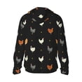 thumbnail image 3 of Balery Funny Chicken Men's Women's UPF 50+ Sun Protection Lightweight Hoodie Performance Long Sleeve Shirt for Fishing Running-3X-Large, 3 of 9