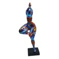 thumbnail image 4 of Graffiti Lady Estatua Yoga Pose Escultura Obra de arte Foto Prop Colección Mujer Estatuilla Personaje Estatuilla para Entrada Porche Decoraciones para Estilo B Macarena Figuras de mujer, 4 of 8
