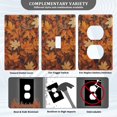 thumbnail image 3 of Yayeee Blank Wall Plate Cover 1-Gang 4.5"x2.7" Home Unused Decorative Outlet, Fall Pattern, 3 of 7