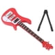 thumbnail image 1 of Modelo de guitarra viene con estante y caja de regalo del paquete Mini modelo de guitarra Apariencia suave y textura fina para el hogar para la oficina Amonsee Otros, 1 of 8