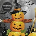 thumbnail image 5 of Shower Curtain HD Waterproof No Punch Bathroom Partition Curtain Halloween Print, 5 of 5