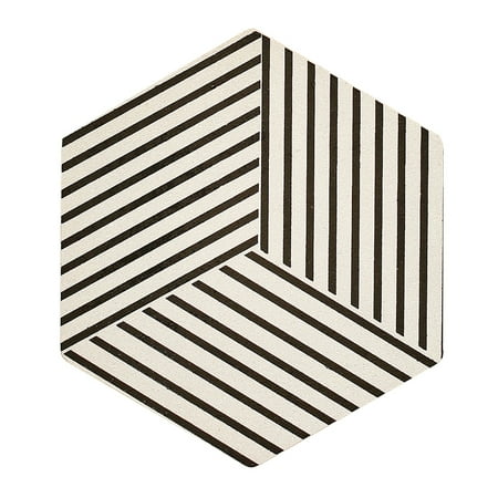 

4 Pcs Household Decor Cork Placemats Hexagon Bamboo Wooden