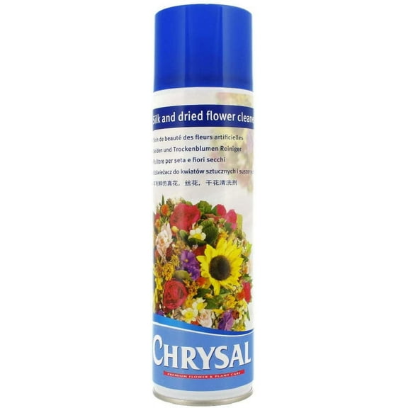 Chrysal Silk & Dried Flowers Cleaner Spray 16.9 oz - Floral Supplies For Artificial Plants - Flower Arrangements Supplies - Ideal Florist Supplies  Artificial Plant accessories - Silk Plants Cleane