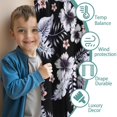 thumbnail image 3 of Blackout Kids Curtains,Pioneer Flower Floral Print Pattern Childrens Insulated Curtains Set Of 2,Bedroom Essentials,Toddler Room Decor 52"x63", 3 of 5