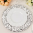 thumbnail image 6 of Balsa Circle 6 Metallic Silver 13 in Rock Cut Plastic Round Charger Plates Party Events Reception Decorations Supplies, 6 of 8