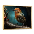 thumbnail image 2 of Designart "Feathered Focus III" Animals Floater Framed Canvas Wall Art, 2 of 7