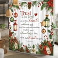 thumbnail image 3 of Tchckioa Shower Curtain for Bathroom,Waterproof Hooks Bath Curtain,Merry Christmas,47x64, 3 of 6