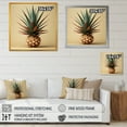 thumbnail image 4 of Designart "Bauhaus Minimalism with Pineapples I" Food & Beverage Framed Wall Art Decor - Traditional Green Pineapples Entryway Framed Wall Art, 4 of 6