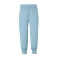 thumbnail image 6 of SYMOID Womens High Waisted Stretch Jogger Pants - Tummy Control, Side Pockets, Polyester Spandex, Light Blue,Size L, 6 of 6