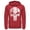 Red, variant on Men's Marvel Punisher Retro Skull Symbol  Pull Over Hoodie Red X Large