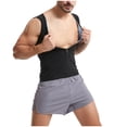 thumbnail image 5 of Hvyesh Sweat Vest for Men Full Zipper Sauna Vest for Men Anti-Rip Heat Trapping Shirt for Gym Boxing, 5 of 9