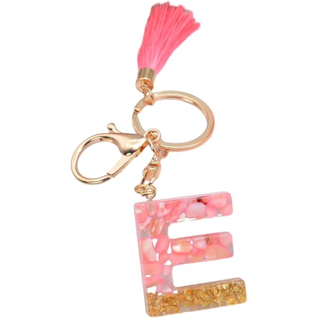 Letter Keychain,26 Letters A-Z Decorative Letter Keychain,Name Keychain for Women Girls Men Teenager Gift