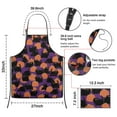 thumbnail image 7 of Purple Halloween Black Cats and Pumpkins Apron-Garden Aprons for Women with Pockets-Cotton Linen Waterproof Kitchen Cooking Gardening Aprons Adjustable for Kitchen,Cooking,BBQ and Salon 33"x27", 7 of 7