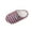 Red, variant on Women Horizontal Striped Woven Closed Back Mule House Slippers, Fluffy Plush Interior, Moderate Cushioned Footbed, Flexible Anti Slip Outsole, Minimalist Striped Silhouette for Year,Red 5.5