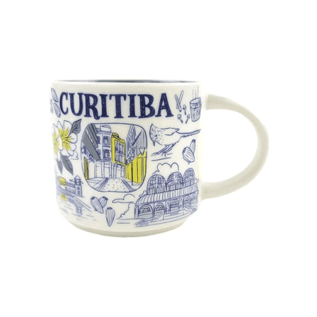 Starbucks Been There Series City of Curitiba, Brazil 14oz Ceramic Coffee Mug