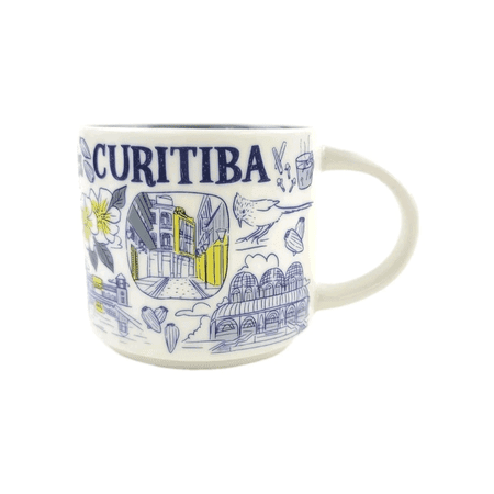 Starbucks Been There Series City of Curitiba Brazil 14oz Ceramic Coffee Mug