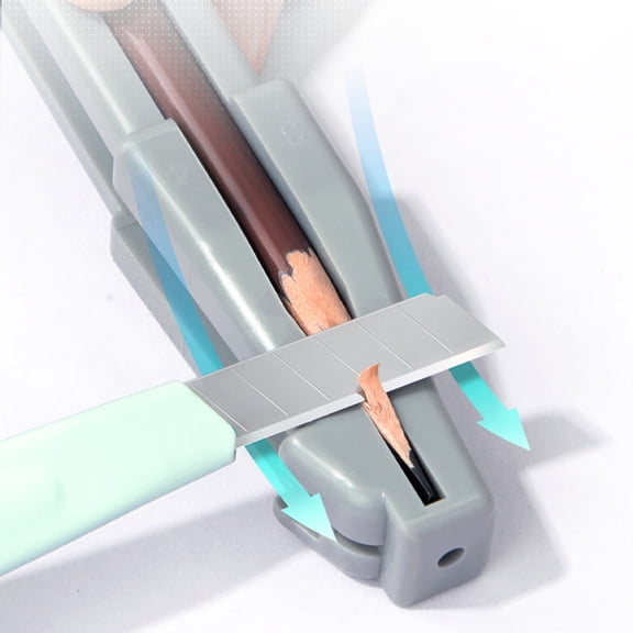 LEORX Eyebrow Pencil Sharpening Tool 3Pcs Grey Duckbill Shaped for General Users Various Occasions