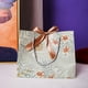thumbnail image 1 of Zhuge Cajas de regalo, bolsas de embalaje, bolsas de regalo con estampado de lirios del bosque, bolsas de embalaje con cinta de lazo y regalos hechos a mano (cinta verde + dorada, mediana), 1 of 5