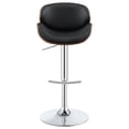 thumbnail image 3 of Harris Adjustable Bar Stool Black and Chrome, 3 of 13