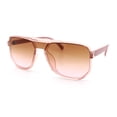 thumbnail image 4 of SA106 Oversized Square Sunglasses for Women UV400 Protection Lightweight Fashion Pink Frame - Brown Pink Lens, 4 of 7