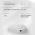 thumbnail image 2 of Soporte de puerta de enlace multimodo inteligente Tuya Conexiones LAN cableadas/WIFI Soporte Zigbee/BT, 2 of 8