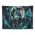 thumbnail image 5 of BCIIG Trippy Wolf Moon Phase Dreamcatcher Tapestry, Cool Animal Aesthetic Galaxy Dream Catcher Tapestry Wall Hanging for Men Bedroom, Boho Space Tapestries Poster Blanket College Dorm Home Decor, 5 of 6