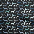thumbnail image 1 of oneOone Cotton Poplin Black Fabric Dog Sketch Fabric For Sewing Printed Craft Fabric By The Yard 56 Inch Wide, 1 of 5