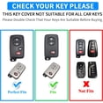 thumbnail image 2 of Key Fob Cover Compatible with Toyota Camry Avalon Corolla Highlander Prius RAV4 Venza Keychain Case Holder Protector,Gold-black, 2 of 6