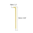 thumbnail image 2 of Unique Bargains 4mm Ball End Hex Key Wrench, L Shaped Long Arm S2 Steel Repairing Tool, 2 of 5