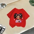 thumbnail image 4 of Curuila Kid Girls Tops Cartoon Print Crew Neck Short Sleeve Tee Summer Casual Loose T Shirt Red Size 6-8 Years, 4 of 4