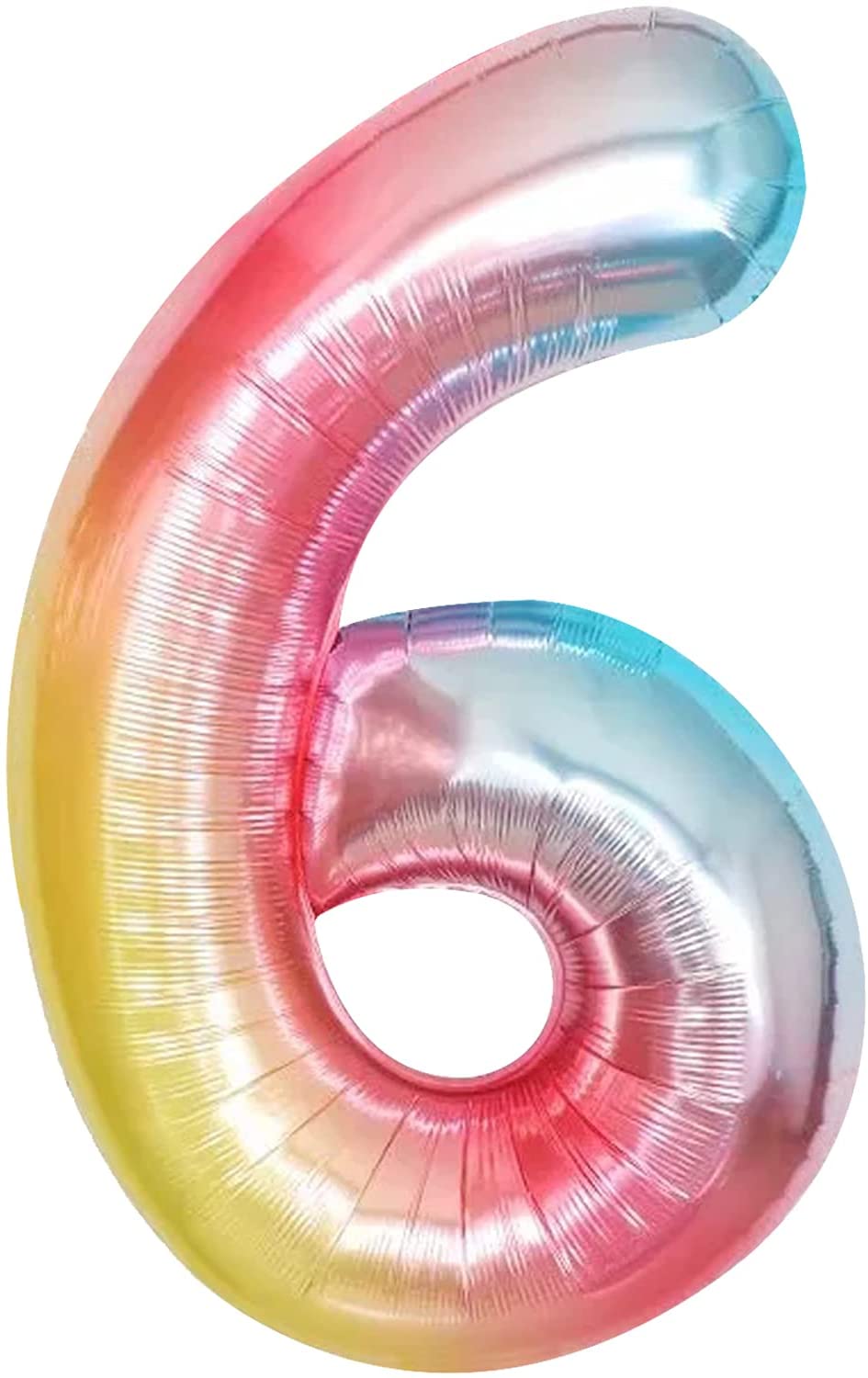 Huge, Rainbow Number 7 Balloon - 40 Inch | 7 Balloon Number for 7th ...