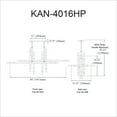 thumbnail image 2 of KAN-4016HP-AGB Dainolite Kanata - 16 Light Horizontal Pendant-Aged Brass Finish, 2 of 3