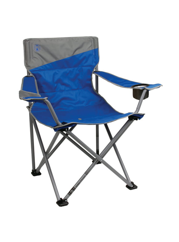 Coleman Big-N-Tall Adult Quad Camping Chair, Blue