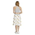 thumbnail image 5 of Women's Polka Dot Brush Ink Doodle A-line Printed Skirt Casual Wear, 3XL, Pale Brown Black, by Ambesonne, 5 of 6