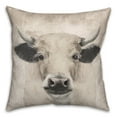 thumbnail image 2 of Creative Products Creamy Tonal Cow 18 x 18 Spun Poly Pillow, 2 of 3